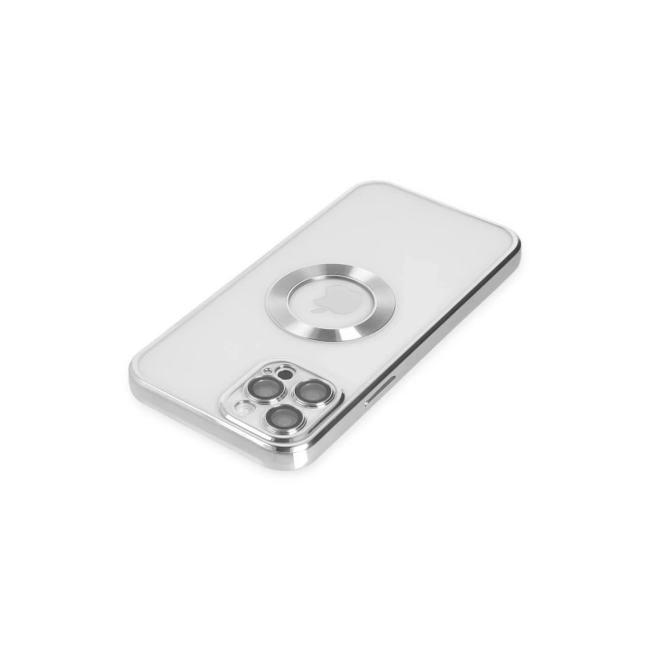 BFS  iPhone 12 Pro Max Kılıf Slot Silikon - Gümüş