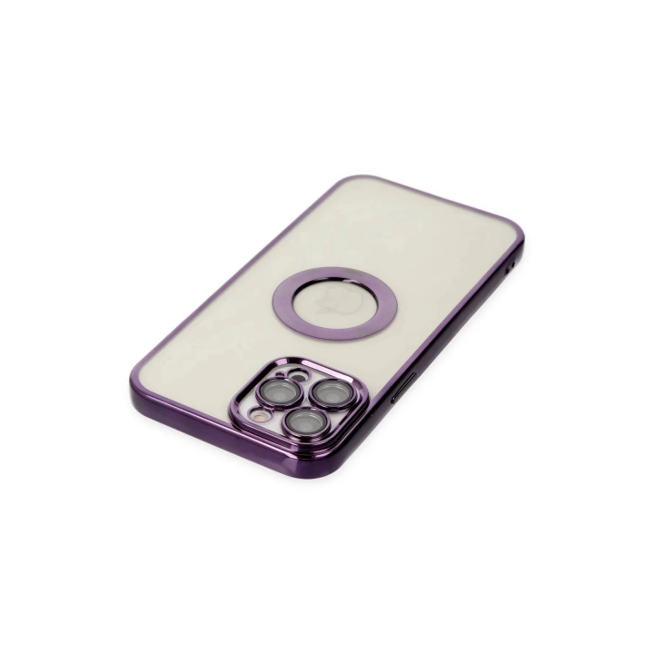 BFS  iPhone 12 Pro Max Kılıf Slot Silikon - Mor