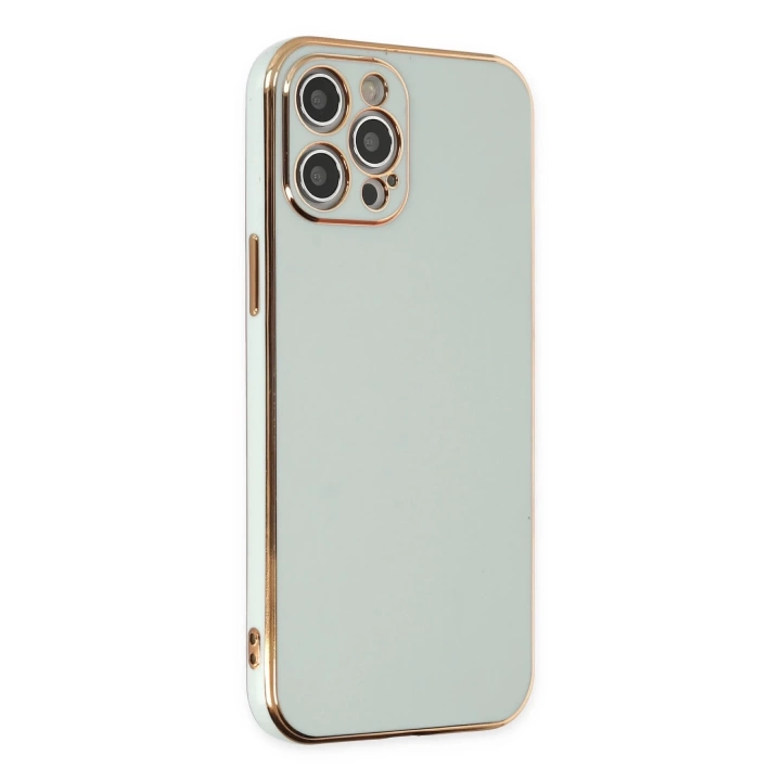 BFS  iPhone 12 Pro Max Kılıf Volet Silikon - Açık Yeşil