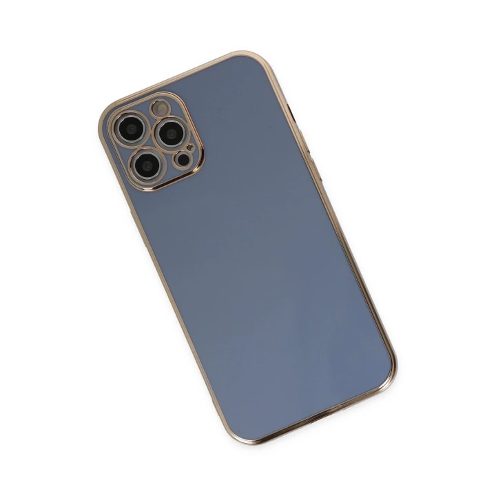 BFS  iPhone 12 Pro Max Kılıf Volet Silikon - Mavi