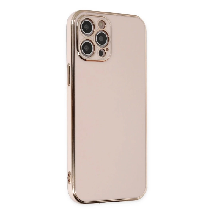 BFS  iPhone 12 Pro Max Kılıf Volet Silikon - Pembe