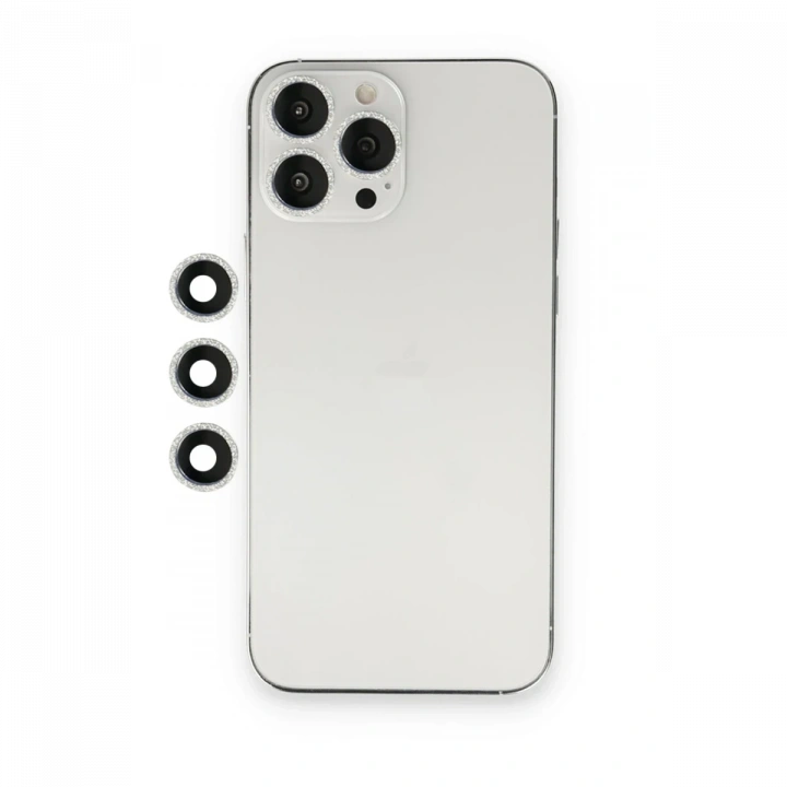 BFS  iPhone 12 Pro Shine Kamera Lens - Gümüş