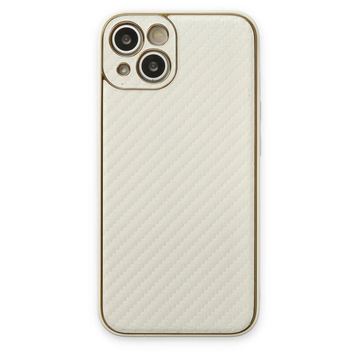 BFS  iPhone 13 Kılıf Coco Karbon Silikon - Beyaz