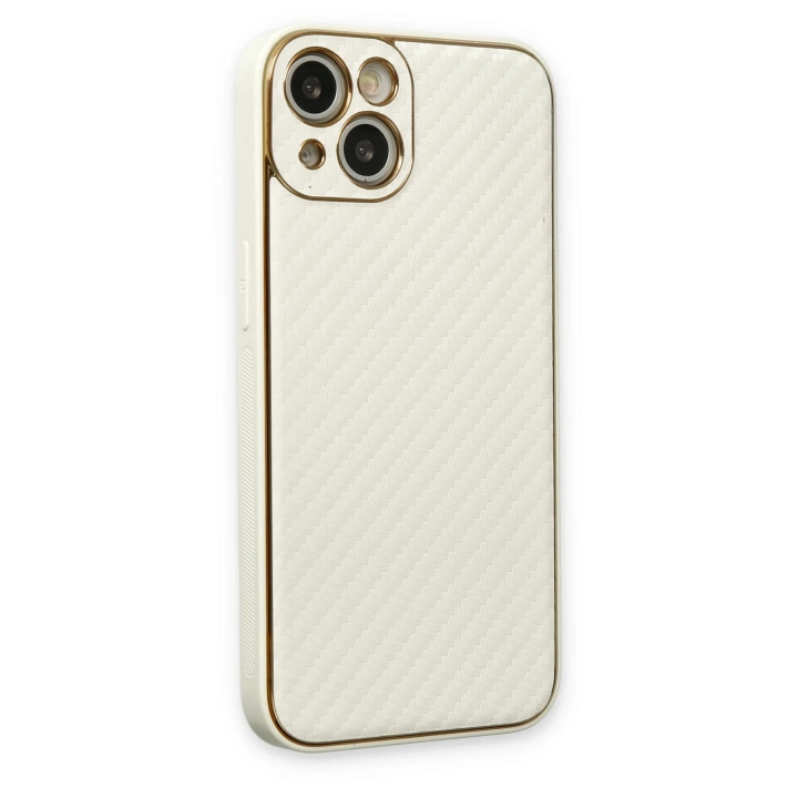 BFS  iPhone 13 Kılıf Coco Karbon Silikon - Beyaz
