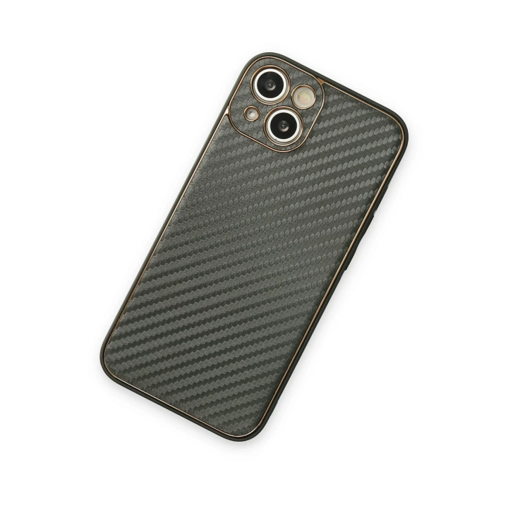 BFS  iPhone 13 Kılıf Coco Karbon Silikon - Füme
