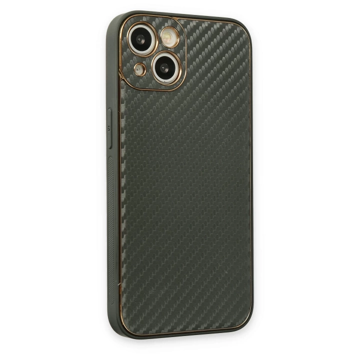 BFS  iPhone 13 Kılıf Coco Karbon Silikon - Füme