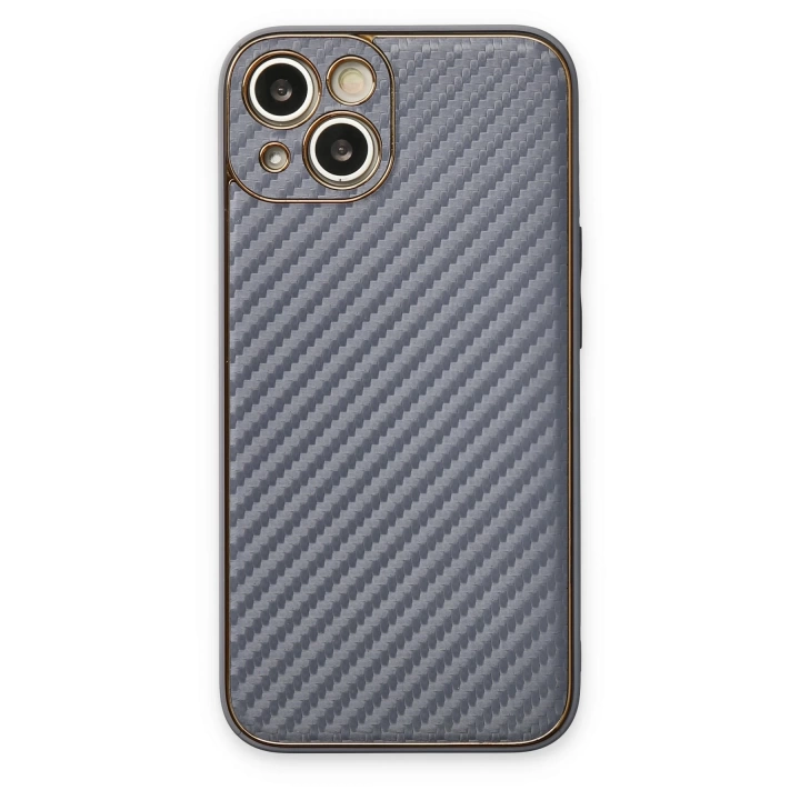 BFS  iPhone 13 Kılıf Coco Karbon Silikon - Gri