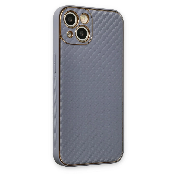 BFS  iPhone 13 Kılıf Coco Karbon Silikon - Gri