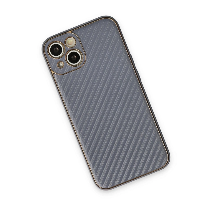 BFS  iPhone 13 Kılıf Coco Karbon Silikon - Gri