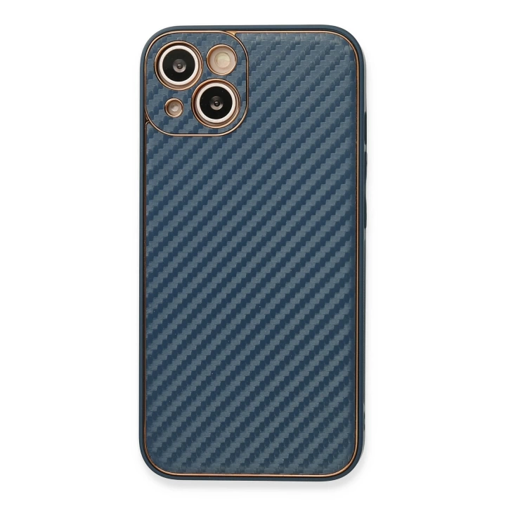 BFS  iPhone 13 Kılıf Coco Karbon Silikon - Mavi