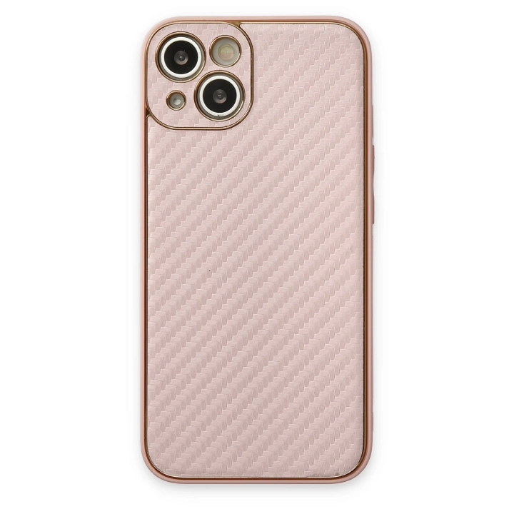 BFS  iPhone 13 Kılıf Coco Karbon Silikon - Pembe