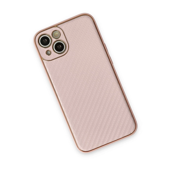 BFS  iPhone 13 Kılıf Coco Karbon Silikon - Pembe