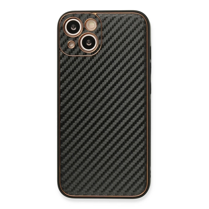 BFS  iPhone 13 Kılıf Coco Karbon Silikon - Siyah