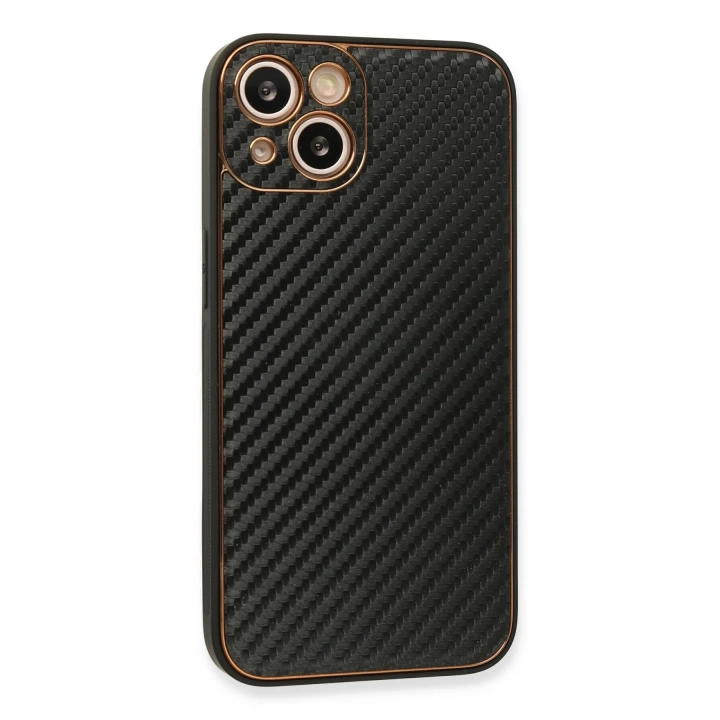 BFS  iPhone 13 Kılıf Coco Karbon Silikon - Siyah