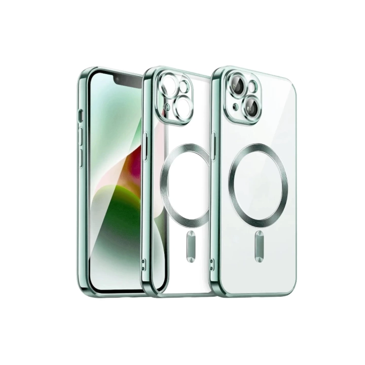 BFS  iPhone 13 Kılıf Kross Magneticsafe Kapak - Koyu Yeşil