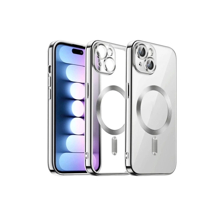 BFS iPhone 13 Kılıf Kross Magneticsafe Kapak - Titan Gri