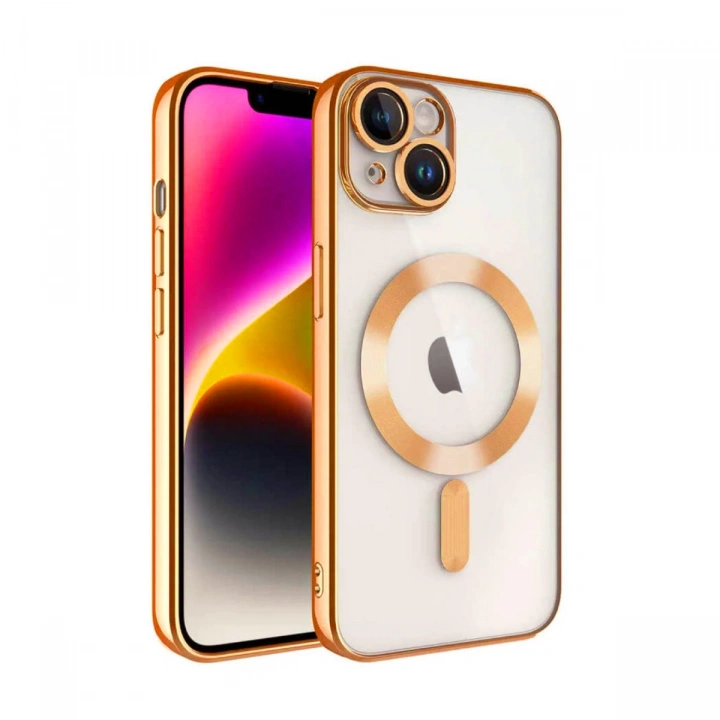 BFS  iPhone 13 Kılıf Kross Magneticsafe Kapak - Turuncu