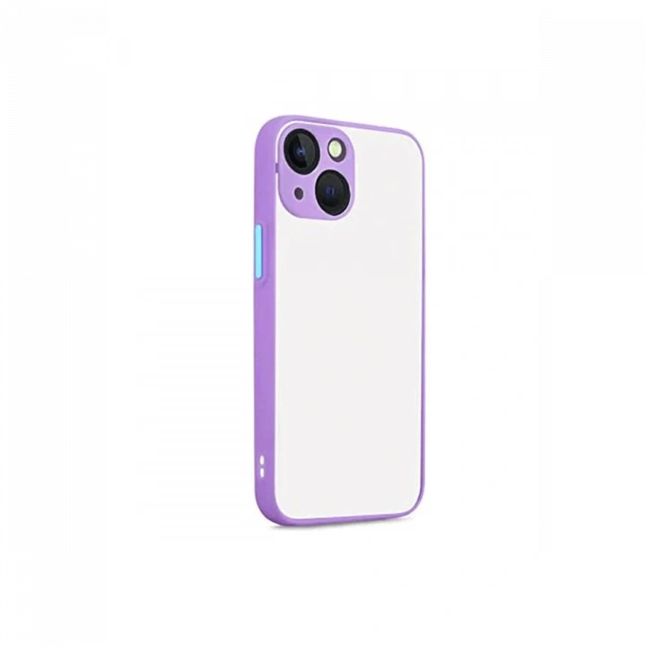 BFS  iPhone 13 Kılıf Montreal Silikon Kapak - Mor