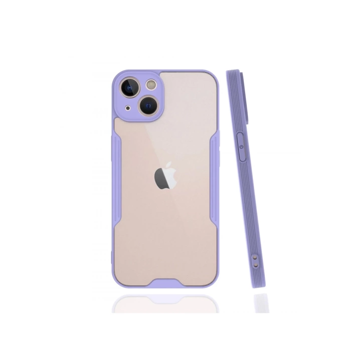 BFS  iPhone 13 Kılıf Platin Silikon - Lila