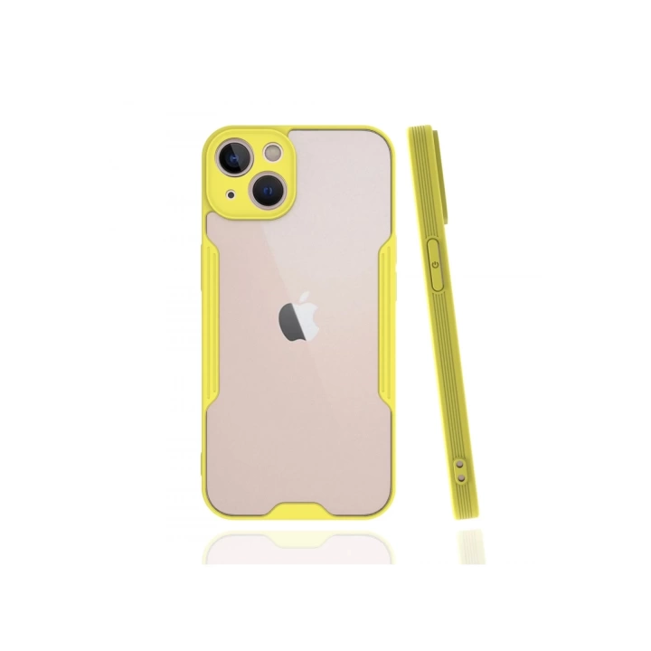 BFS  iPhone 13 Kılıf Platin Silikon - Sarı