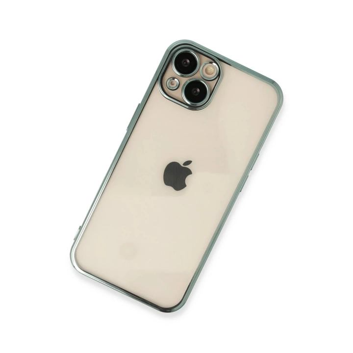 BFS  iPhone 13 Kılıf Razer Lensli Silikon - Yeşil