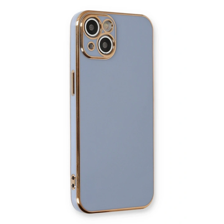 BFS  iPhone 13 Kılıf Volet Silikon - Mavi