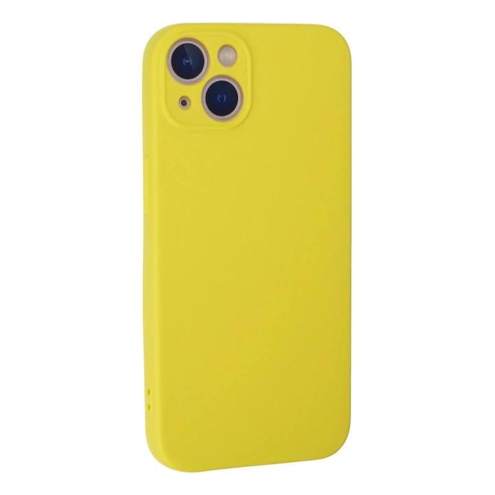 BFS  iPhone 13 Mini Kılıf Nano içi Kadife Silikon - Sarı