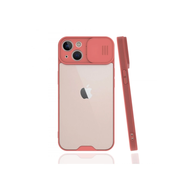 BFS  iPhone 13 Mini Kılıf Platin Kamera Koruma Silikon - Pembe