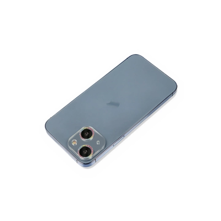 BFS  iPhone 13 Mini Shine Kamera Lens Koruma Cam - Rainbow