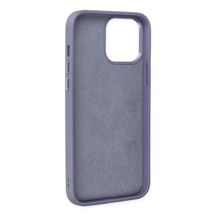 BFS  iPhone 13 Pro Kılıf Asya Deri Silikon - Mor
