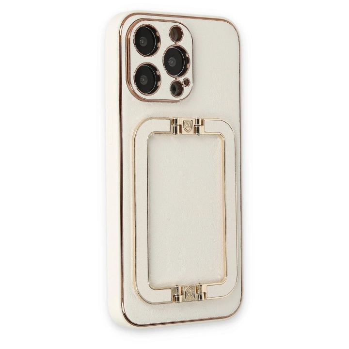 BFS  iPhone 13 Pro Kılıf Coco Elit Kapak - Beyaz