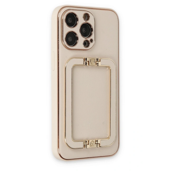 BFS  iPhone 13 Pro Kılıf Coco Elit Kapak - Gold