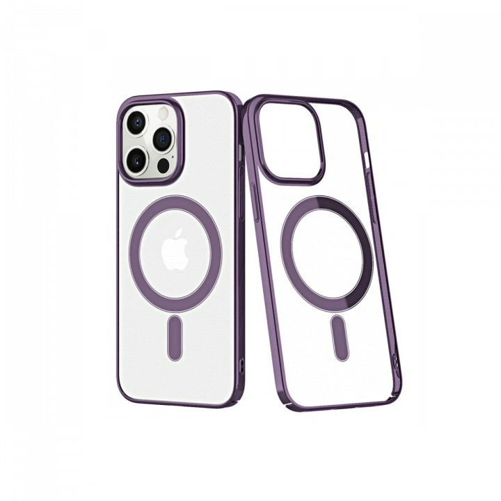 BFS  iPhone 13 Pro Kılıf Element Magneticsafe Sert Kapak - Derin Mor