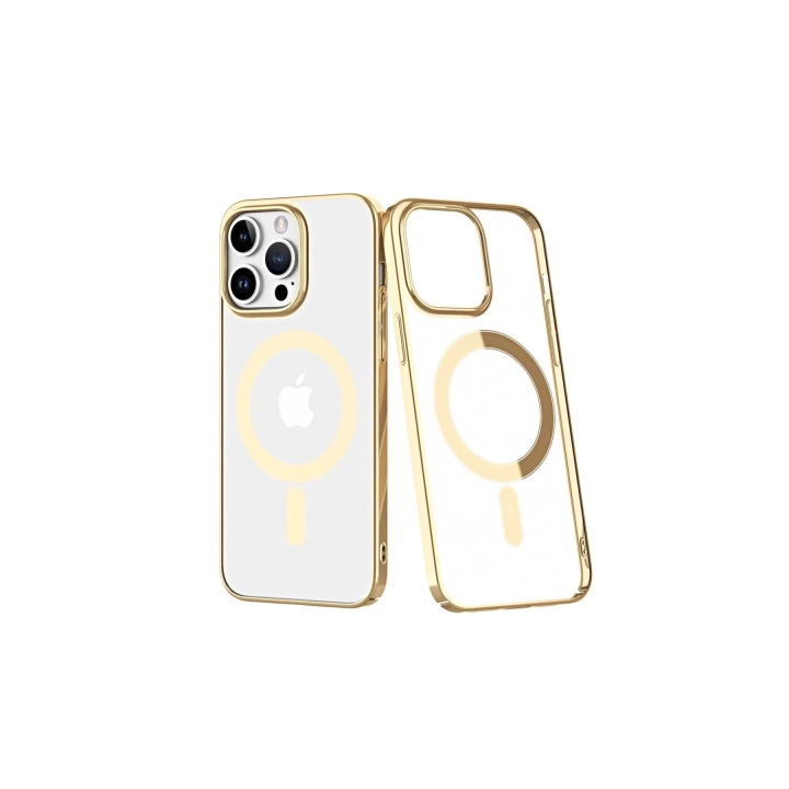 BFS  iPhone 13 Pro Kılıf Element Magneticsafe Sert Kapak - Gold