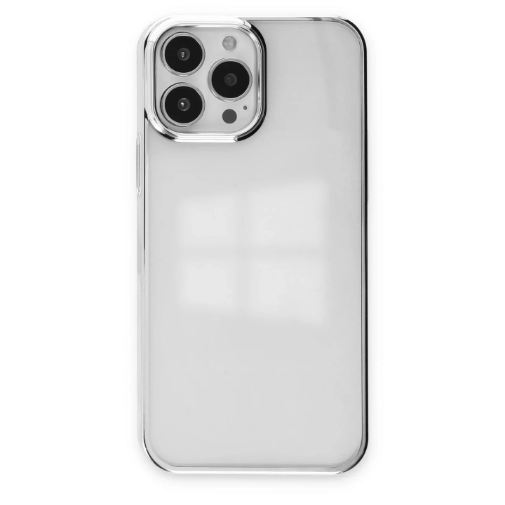BFS  iPhone 13 Pro Kılıf Element Silikon - Gümüş