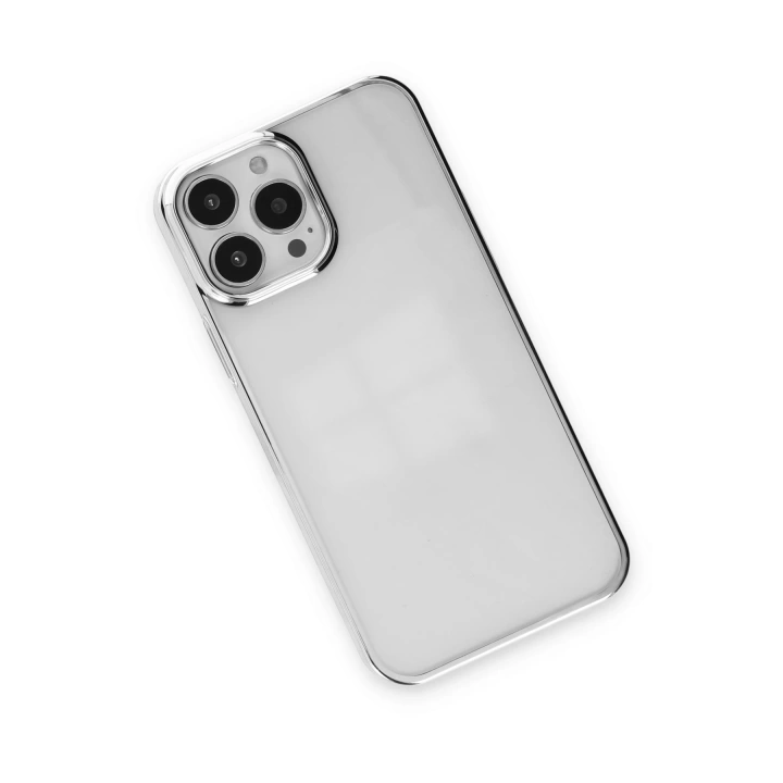 BFS  iPhone 13 Pro Kılıf Element Silikon - Gümüş