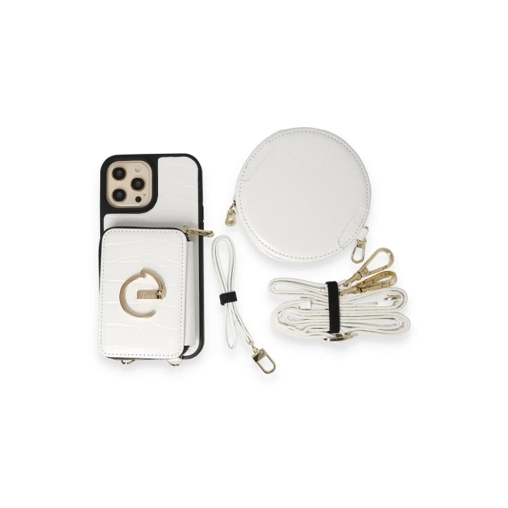 BFS  iPhone 13 Pro Kılıf Ermes Kapak - Beyaz