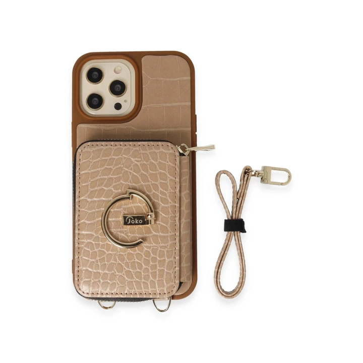 BFS  iPhone 13 Pro Kılıf Ermes Kapak - Sarı