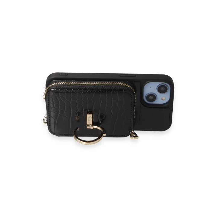 BFS  iPhone 13 Pro Kılıf Ermes Kapak - Siyah