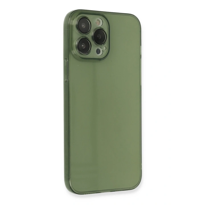 BFS  iPhone 13 Pro Kılıf Fly Lens Silikon - Yeşil