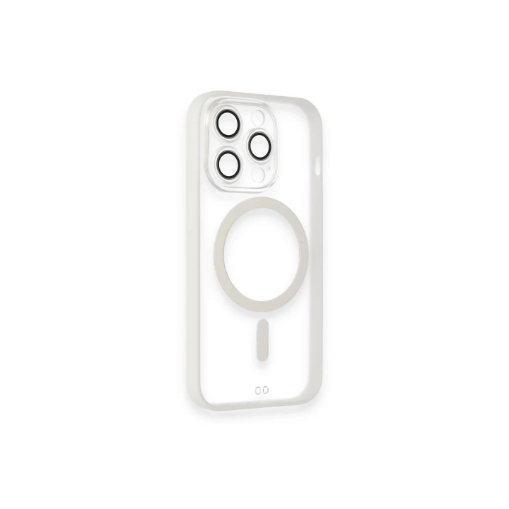 BFS  iPhone 13 Pro Kılıf Grand Magneticsafe Kapak - Beyaz