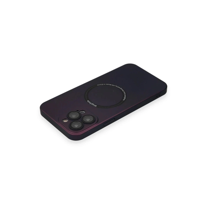 BFS  iPhone 13 Pro Kılıf Jack Magneticsafe Lens Silikon - Mürdüm