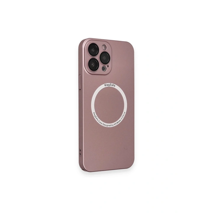 BFS  iPhone 13 Pro Kılıf Jack Magneticsafe Lens Silikon - Rose Gold