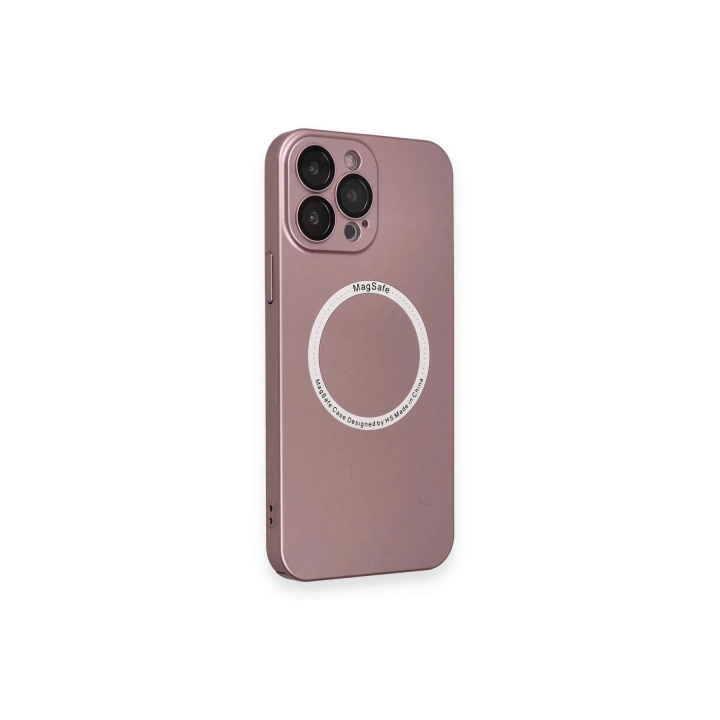 BFS  iPhone 13 Pro Kılıf Jack Magneticsafe Lens Silikon - Rose Gold