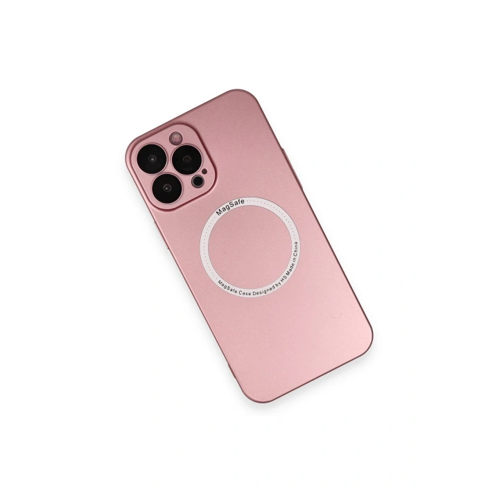 BFS  iPhone 13 Pro Kılıf Jack Magneticsafe Lens Silikon - Rose Gold