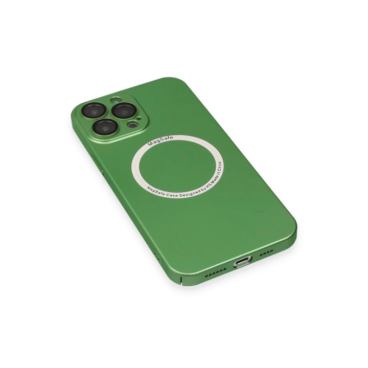 BFS  iPhone 13 Pro Kılıf Jack Magneticsafe Lens Silikon - Yeşil