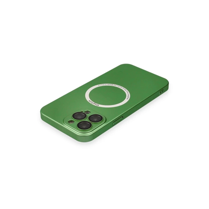 BFS  iPhone 13 Pro Kılıf Jack Magneticsafe Lens Silikon - Yeşil
