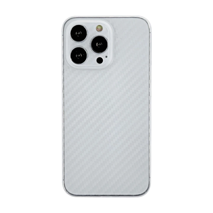 BFS  iPhone 13 Pro Kılıf Karbon PP Silikon - Şeffaf