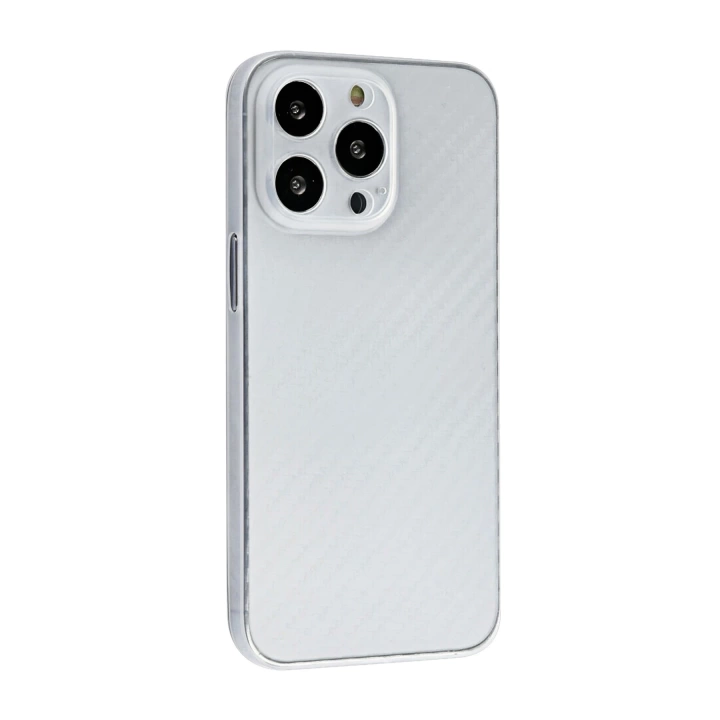 BFS  iPhone 13 Pro Kılıf Karbon PP Silikon - Şeffaf