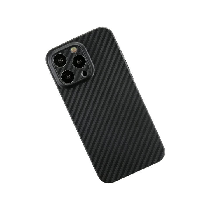 BFS  iPhone 13 Pro Kılıf Karbon PP Silikon - Siyah